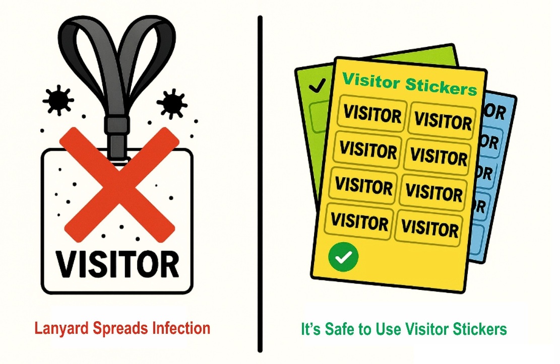 Visitor Lanyards vs. Visitor Stickers: Why It’s Time to Make the Switch