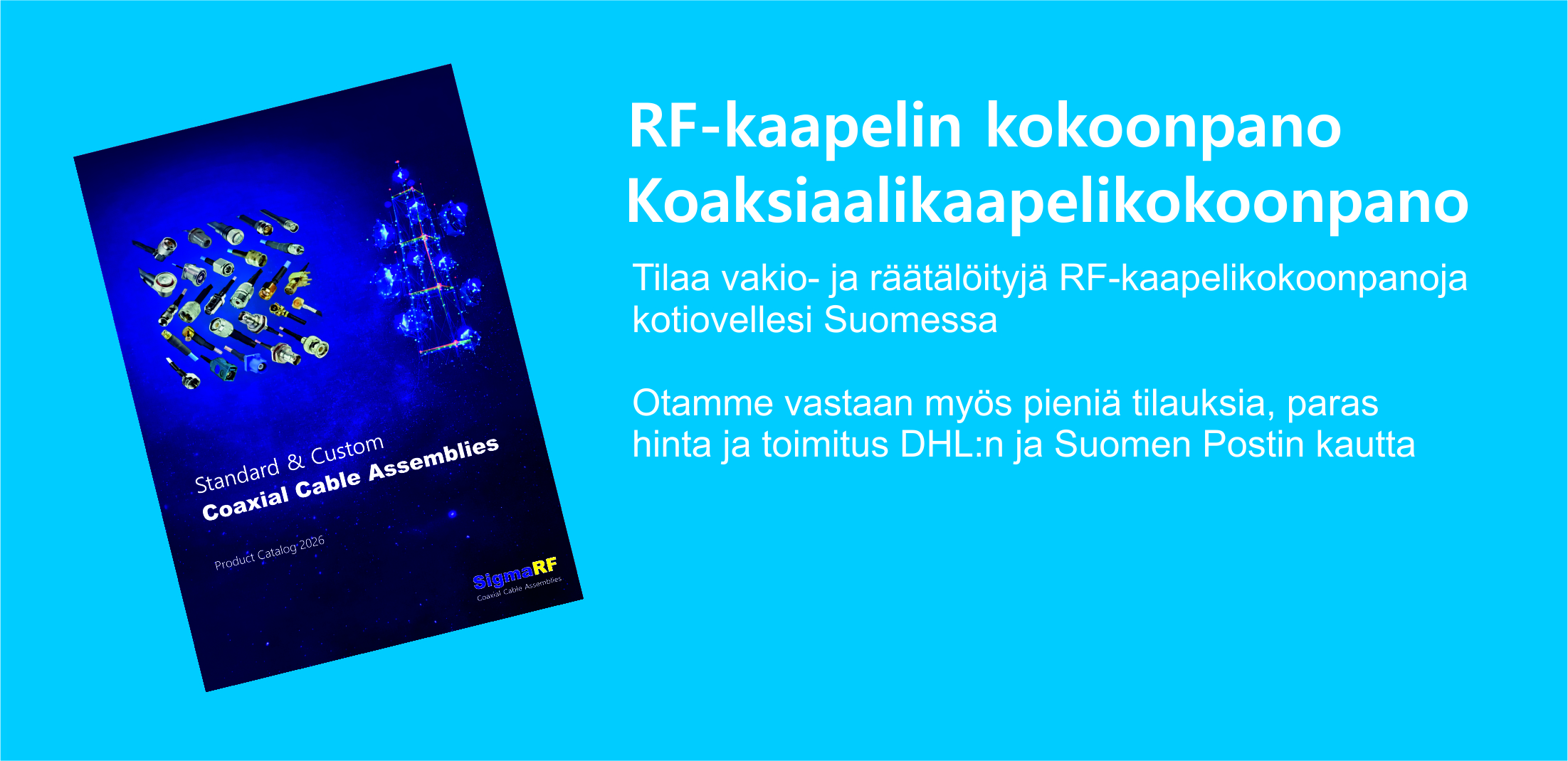 Koaksiaalinen RF-kaapelikokoonpano