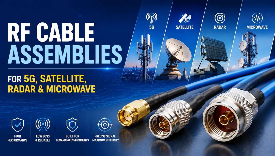 RF Cable Assemblies for 5G, Satellite, Radar & Microwave