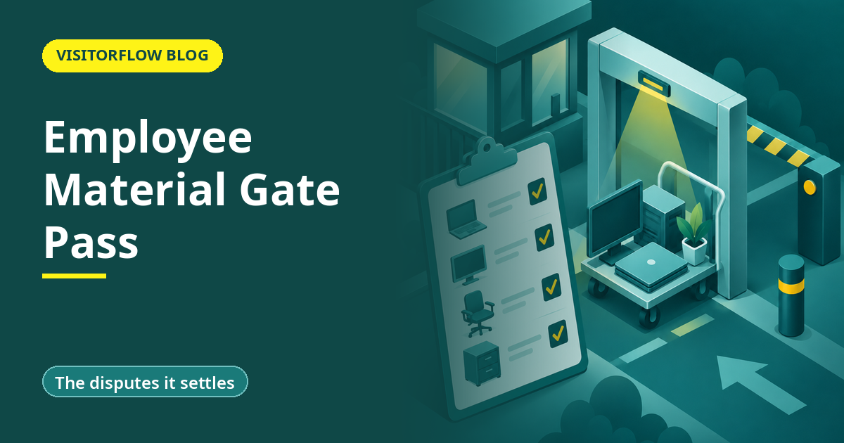 Employee Material Gate Pass: Company Property on Record