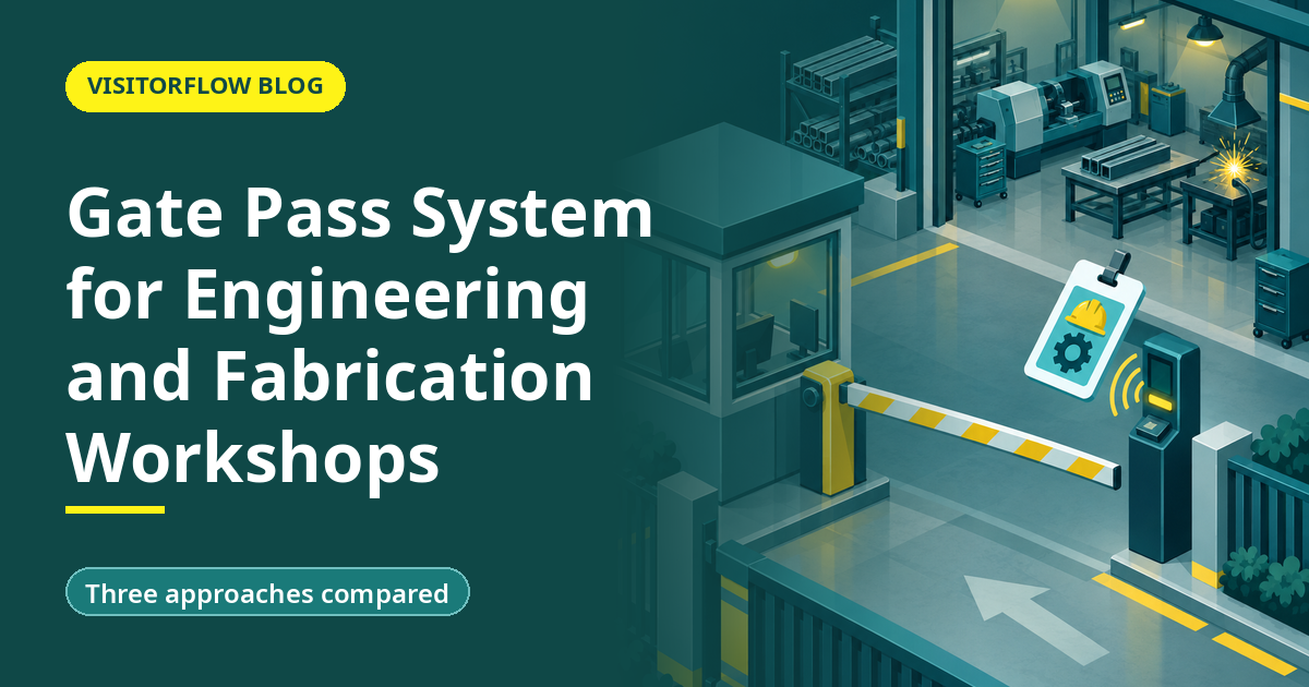 Banner illustration for the article: Gate Pass System for Engineering and Fabrication Workshops