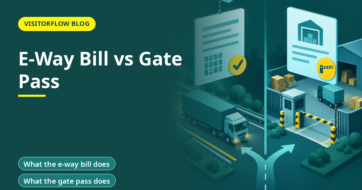 Banner illustration for the article: E-Way Bill vs Gate Pass: What Each Document Does
