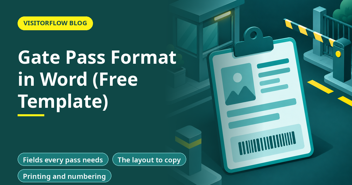 Gate Pass Format in Word (Free Template)