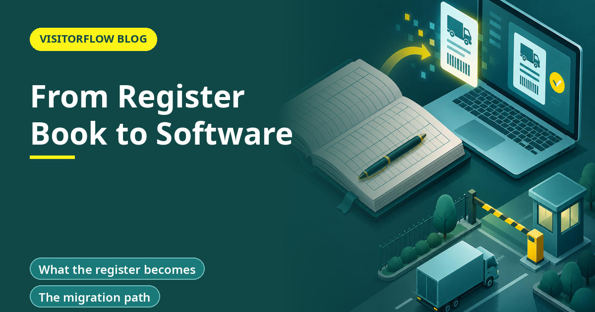 Banner illustration for the article: From Register Book to Software: Digitizing the Gate Pass