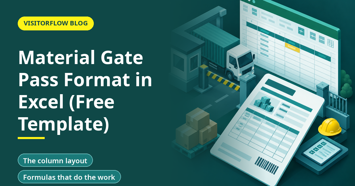 Material Gate Pass Format in Excel (Free Template)