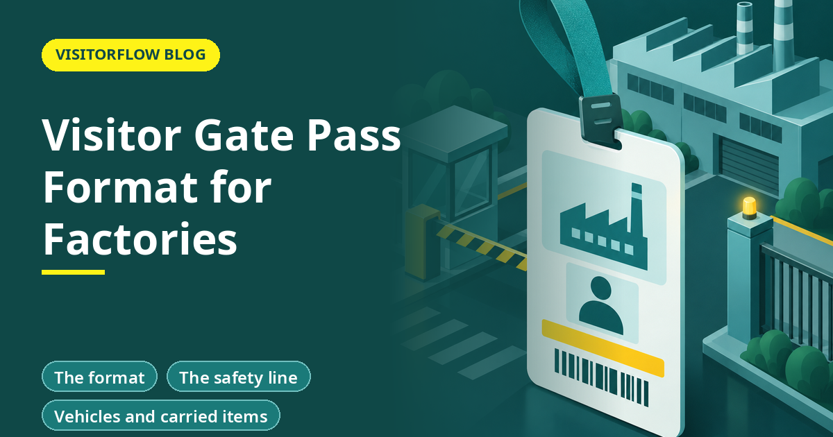 Visitor Gate Pass Format for Factories